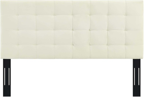 white fabric headboard king Modway Furniture Headboards Ivory
