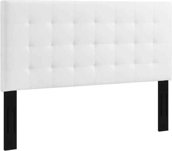 full tufted headboard Modway Furniture Headboards White