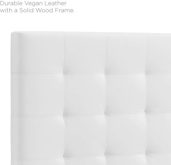 full tufted headboard Modway Furniture Headboards White
