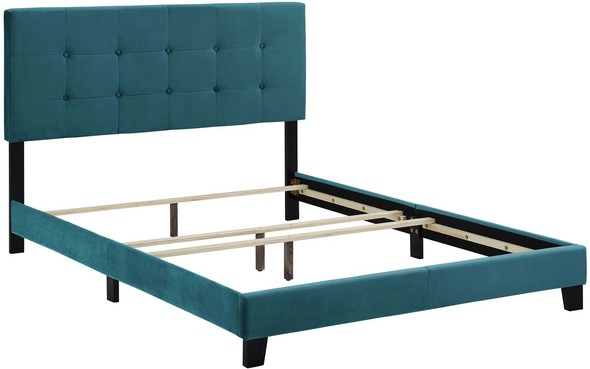 king size bed frame with box spring Modway Furniture Beds Sea Blue