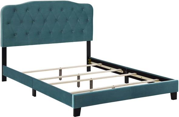 black bed frame full Modway Furniture Beds Sea Blue