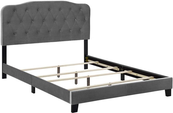 gray platform bed frame Modway Furniture Beds Gray
