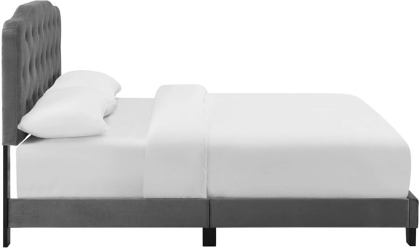 gray platform bed frame Modway Furniture Beds Gray