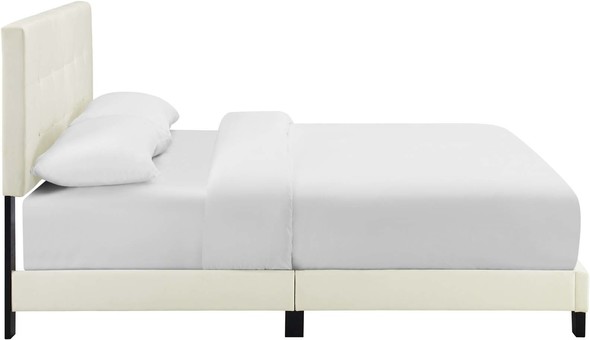 double stair bed Modway Furniture Beds Ivory