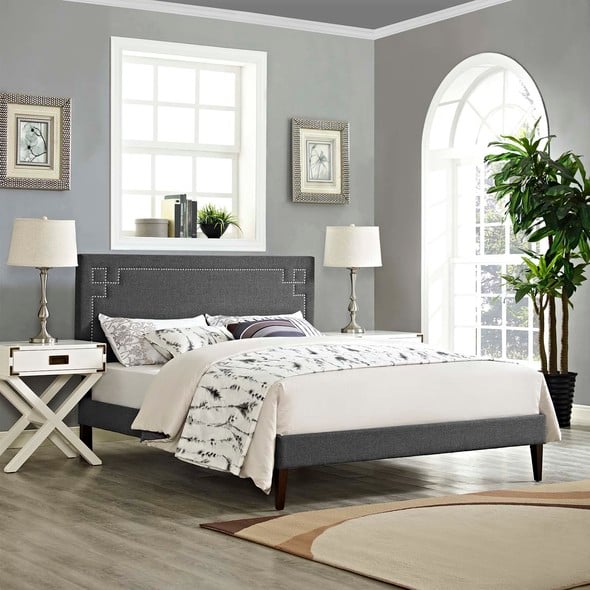 cool twin bed frames Modway Furniture Beds Beds Gray