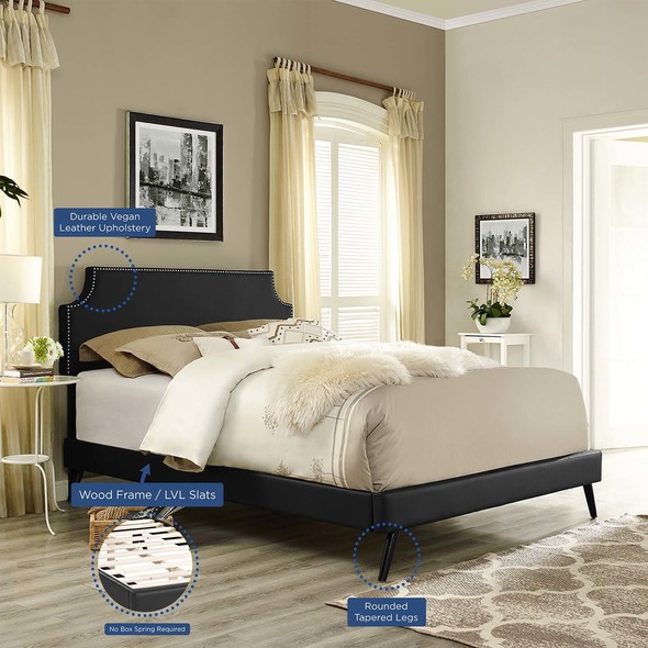 new bed frame queen Modway Furniture Beds Black