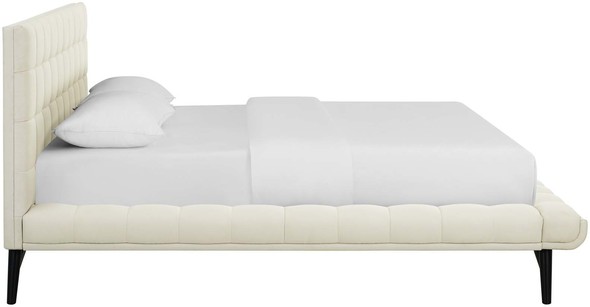 white bedframes Modway Furniture Beds Ivory