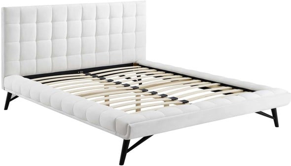 twin bed box frame Modway Furniture Beds White