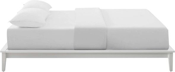 grey king bed frame Modway Furniture Beds White