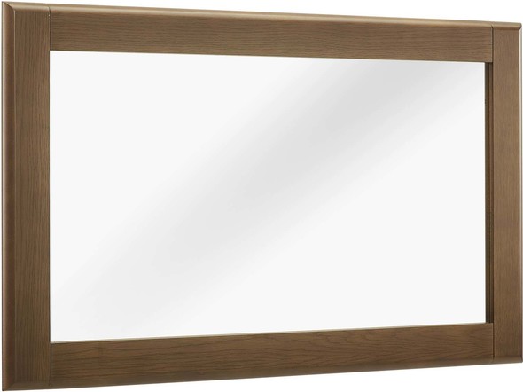 serpentine mirror Modway Furniture Case Goods Mirrors Chestnut