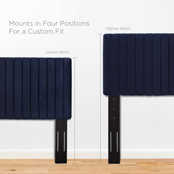 full headboard and frame Modway Furniture Headboards Midnight Blue