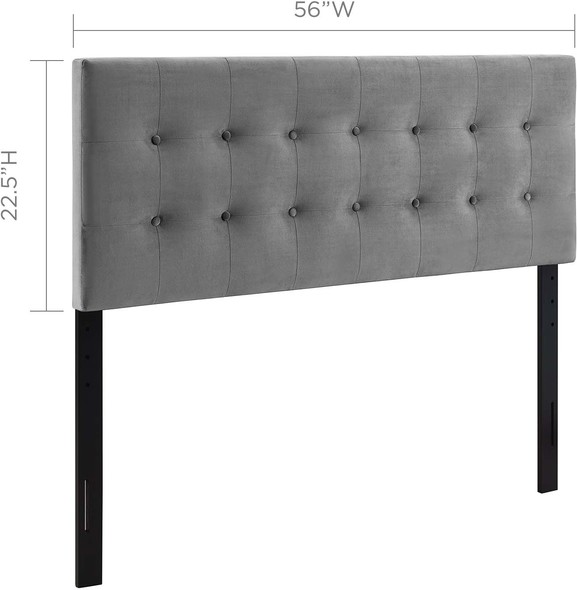 headboard panel wall Modway Furniture Headboards Gray