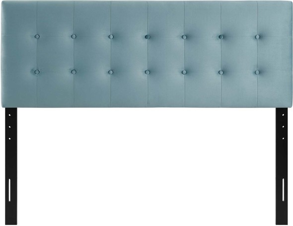 fabric headboard Modway Furniture Headboards Light Blue