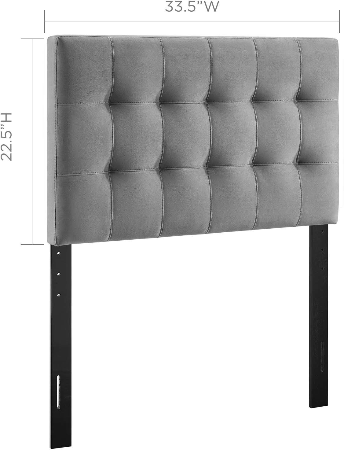 metal bed headboard queen Modway Furniture Headboards Gray