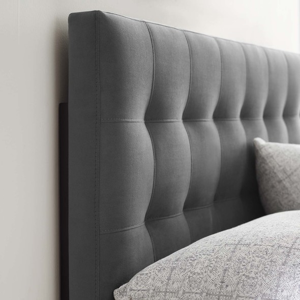headboard in bed Modway Furniture Headboards Gray