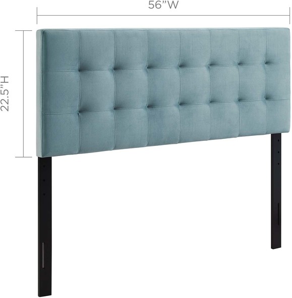 bed without headboard decorating ideas Modway Furniture Headboards Light Blue