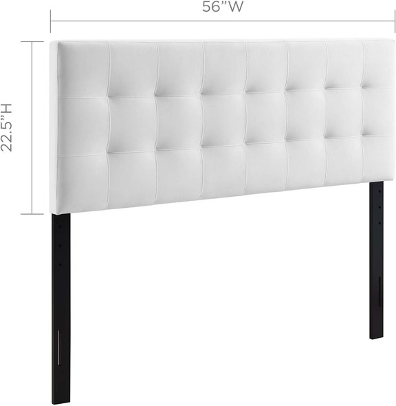 black king size headboard and frame Modway Furniture Headboards White