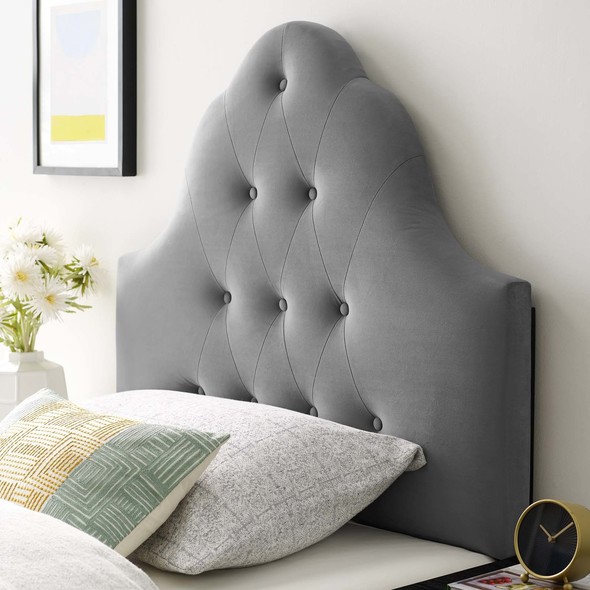 bed headboard cushion near me Modway Furniture Headboards Gray