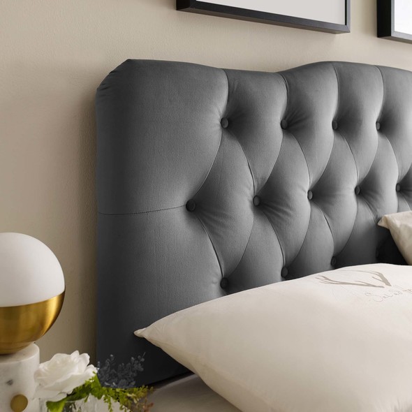 attaching headboard to bed Modway Furniture Headboards Gray