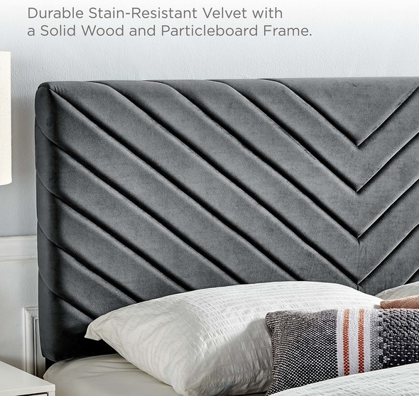 bed headboard cushion near me Modway Furniture Headboards Charcoal