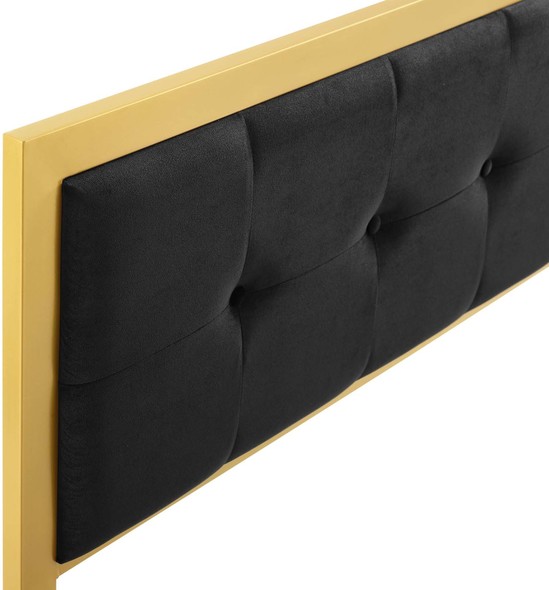padded headboard bedroom set Modway Furniture Headboards Gold Black