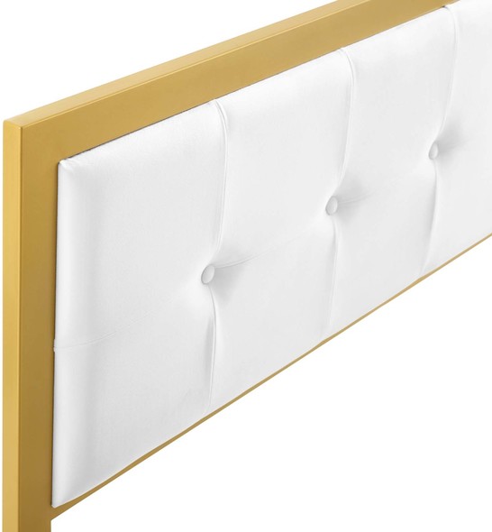 double bed headboard for sale Modway Furniture Headboards Gold White