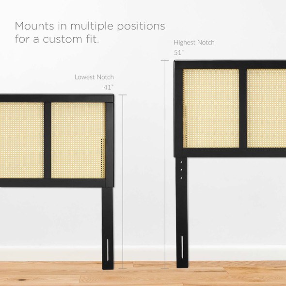 mattress headboard and frame Modway Furniture Headboards Black