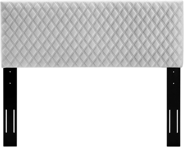 white upholstered twin headboard Modway Furniture Headboards Light Gray