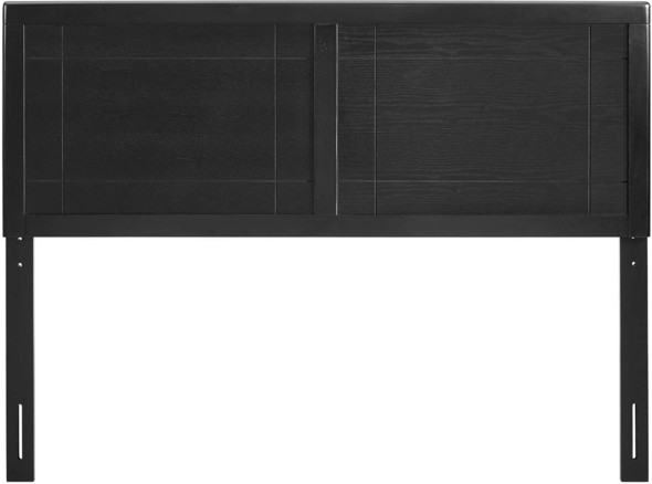 linen headboard Modway Furniture Headboards Black