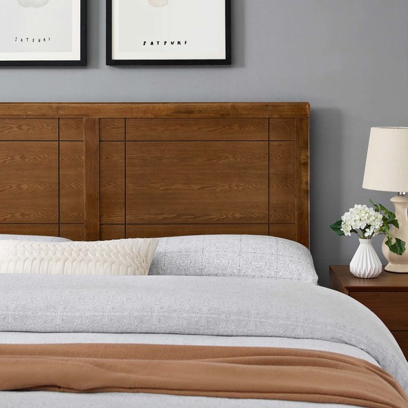 bed frame attachment Modway Furniture Headboards Walnut