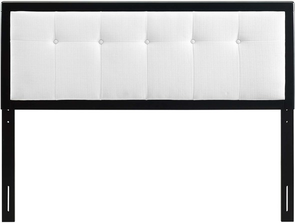 bed frame with hooks for headboard and footboard Modway Furniture Headboards Black White
