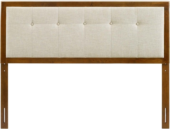 full size headboard size Modway Furniture Headboards Walnut Beige