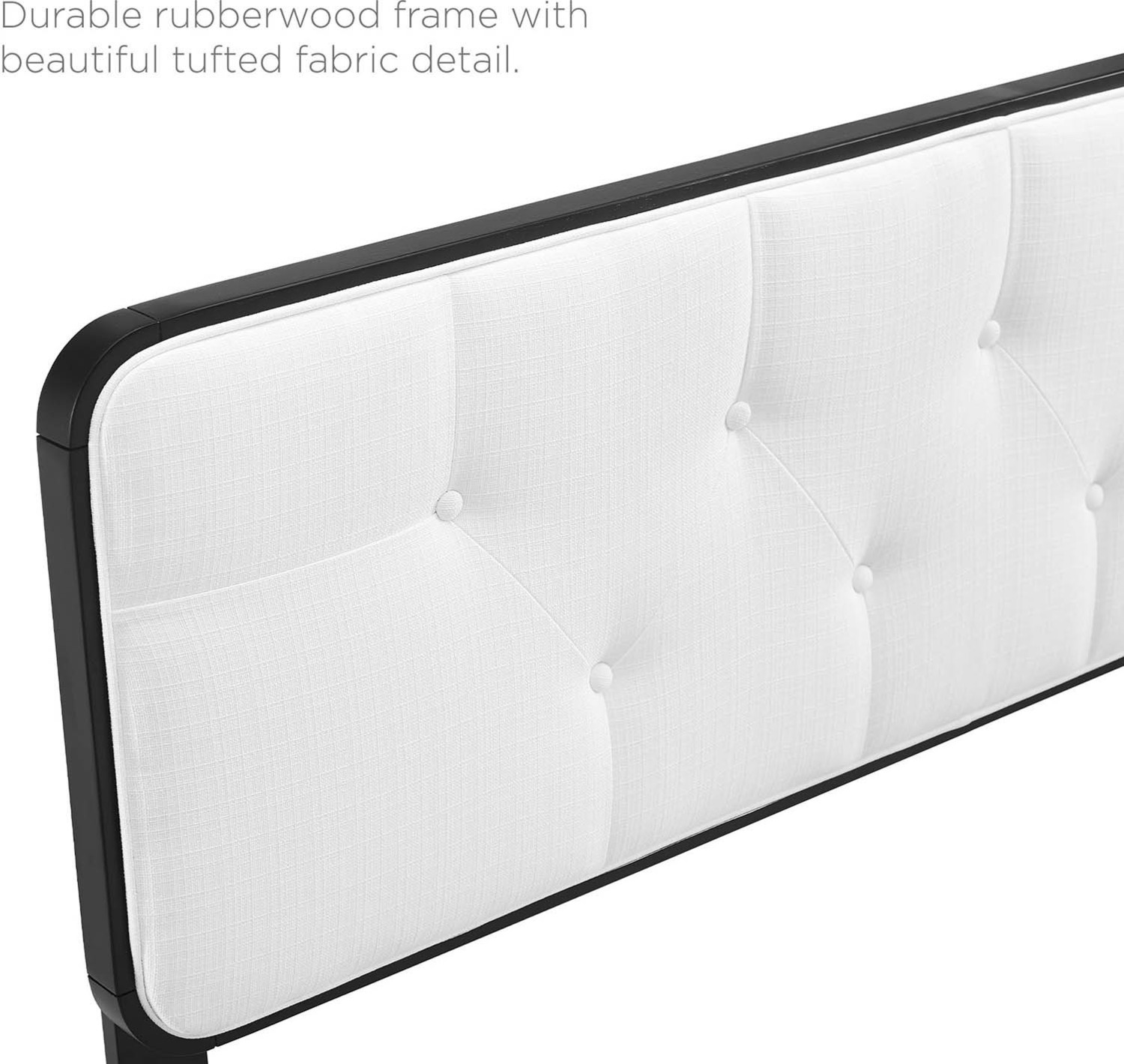 double bed head with storage Modway Furniture Headboards Black White