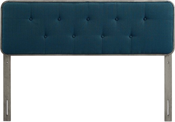 quilted head board Modway Furniture Headboards Gray Azure