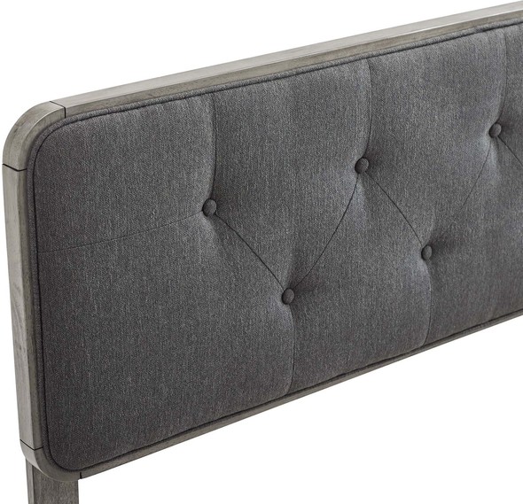 queen headboard with lights Modway Furniture Headboards Gray Charcoal