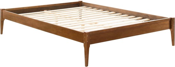 white leather king bed Modway Furniture Beds Walnut