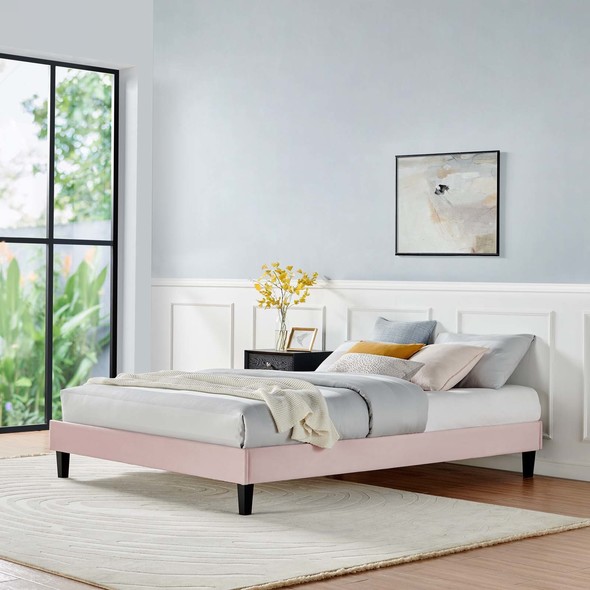 high queen bed frame with storage Modway Furniture Beds Pink