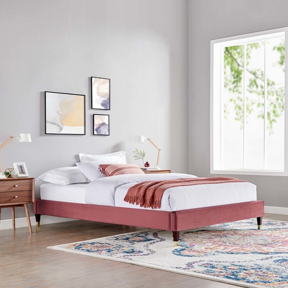 full size bed with storage with headboard Modway Furniture Beds Dusty Rose