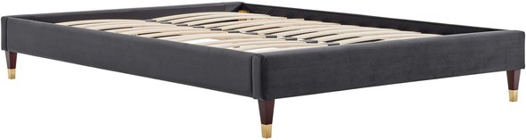 gray fabric bed frame Modway Furniture Beds Charcoal