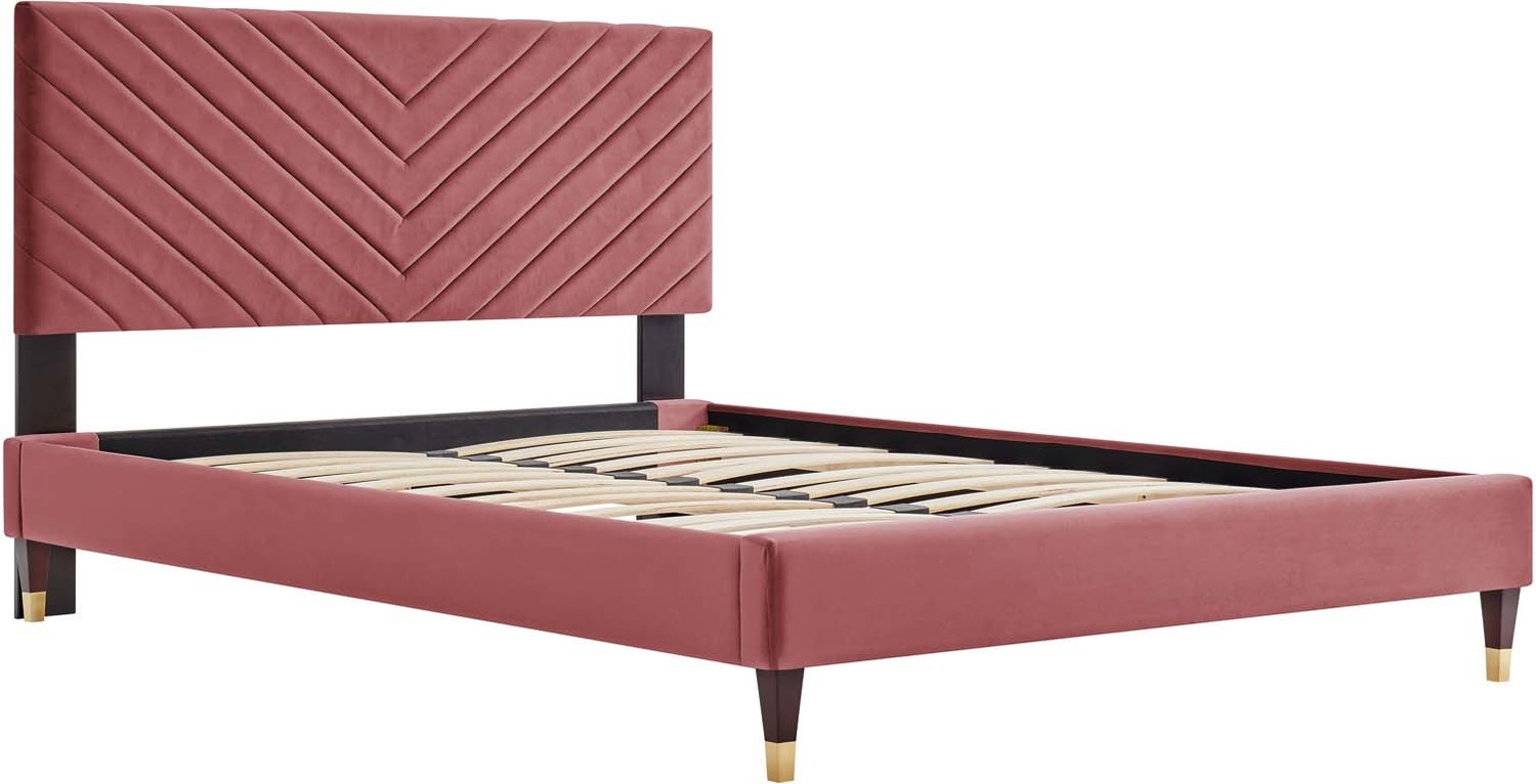 cheap twin xl bed frame Modway Furniture Beds Dusty Rose