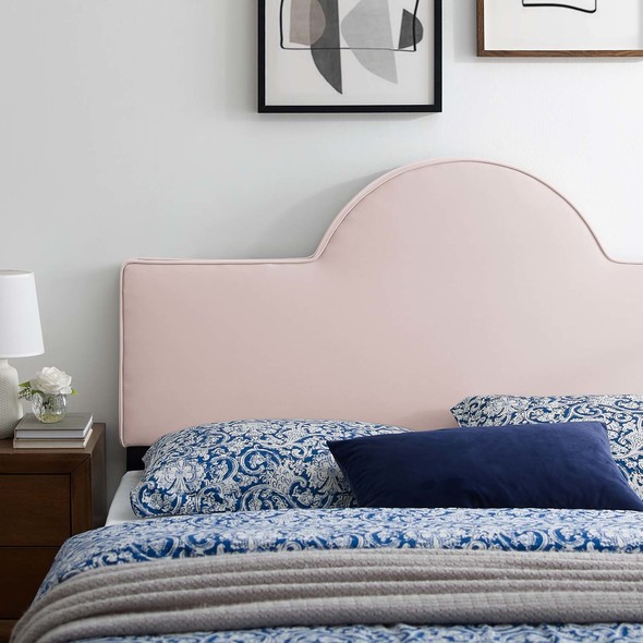 king size headboard with storage and lights Modway Furniture Headboards Pink