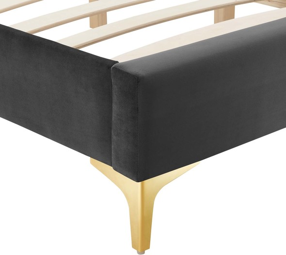 twin wood platform bed Modway Furniture Beds Charcoal