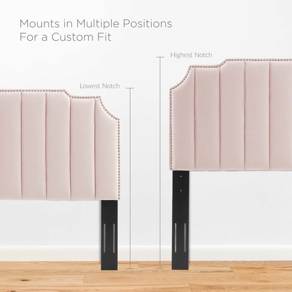upholstered bed frame full size Modway Furniture Headboards Pink