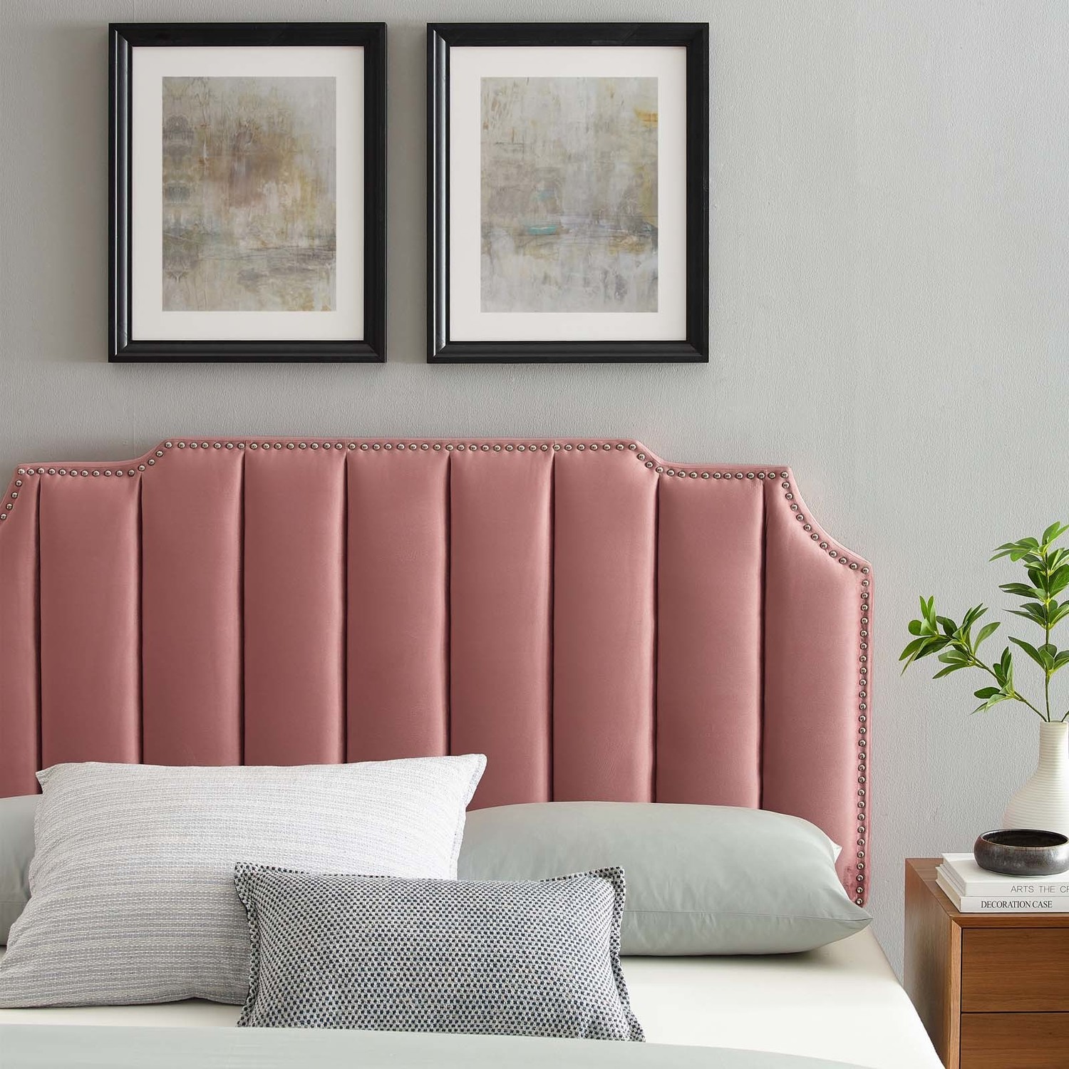 headboard bed cover Modway Furniture Headboards Dusty Rose
