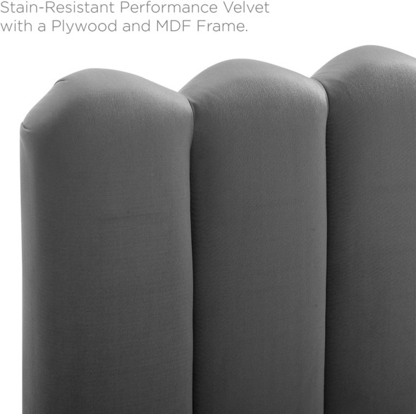 foot boards Modway Furniture Headboards Charcoal