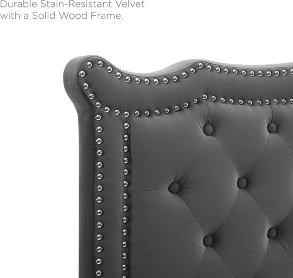 king size bed headboard ideas Modway Furniture Headboards Charcoal
