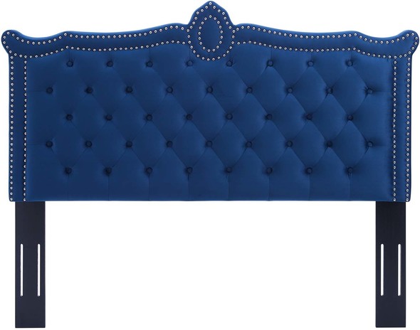white queen bed with headboard Modway Furniture Headboards Navy