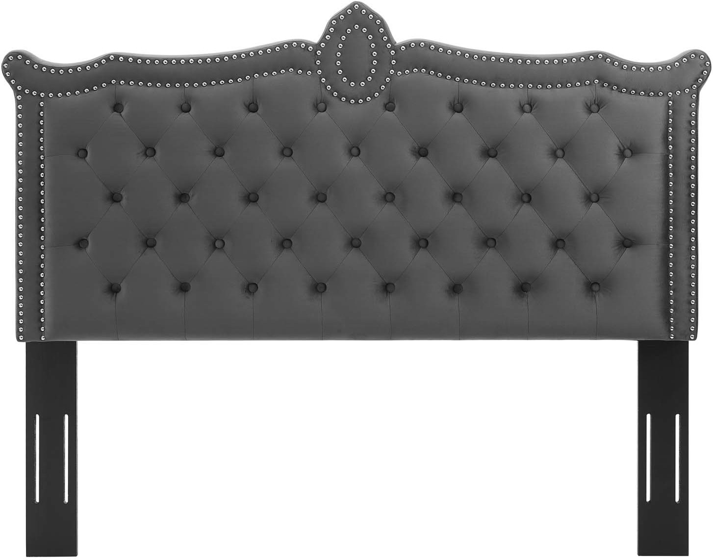 storage bed queen with headboard Modway Furniture Headboards Charcoal
