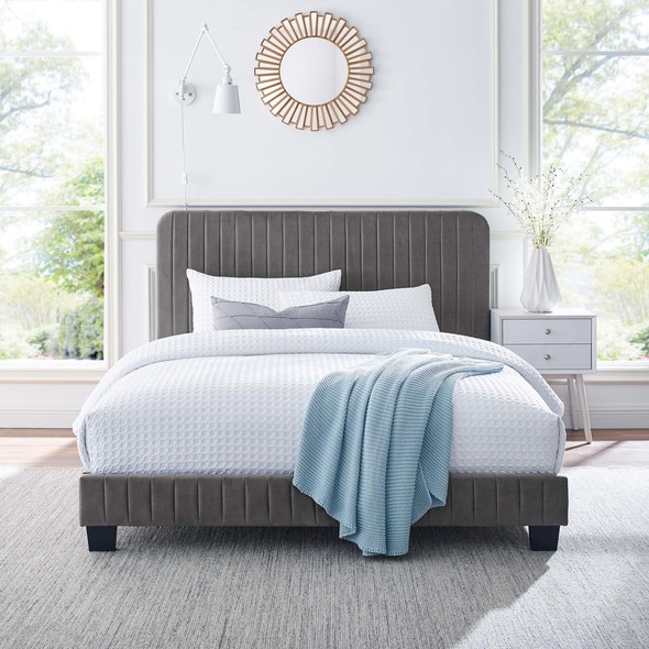 bedframes twin Modway Furniture Beds Gray
