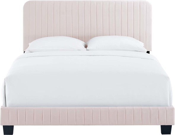 black frame bed queen Modway Furniture Beds Pink